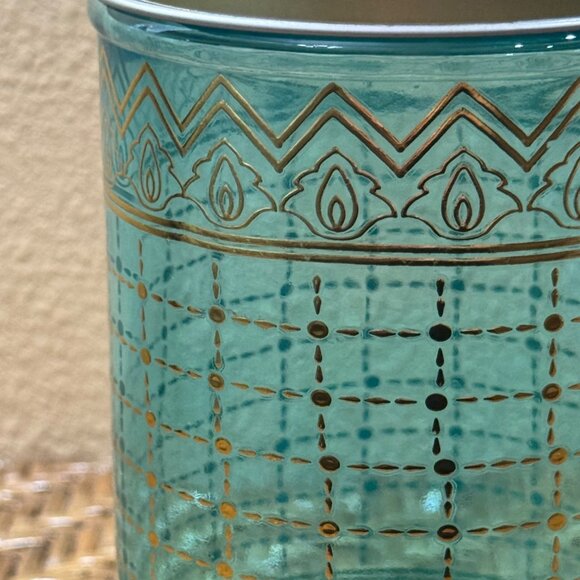 World Market  Jaipur Storage Container Decorative Glass Jar Lid - Picture 4 of 8